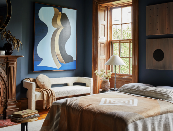 Desain kamar dengan tampilan artistik dan kreatif